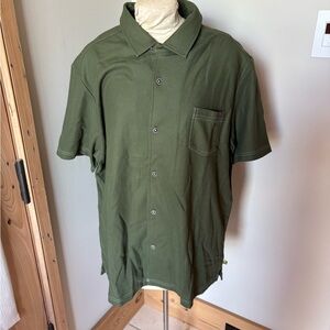 Tommy Bahama Olive Green Casual Button Down Shirt